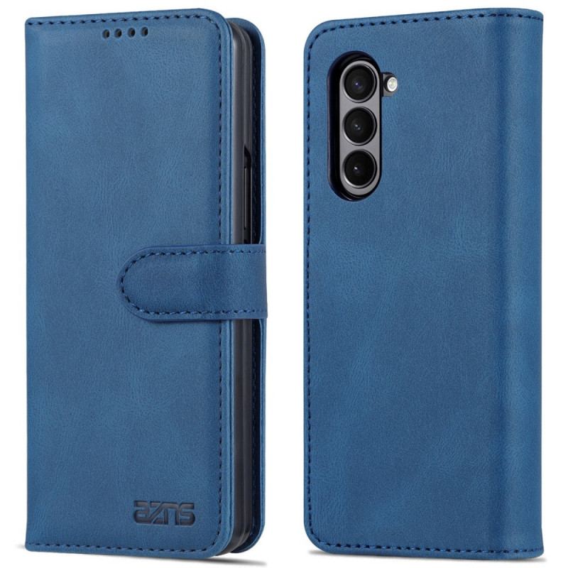 Etui Folio Do Samsung Galaxy Z Fold 5 Efekt Skóry Azns