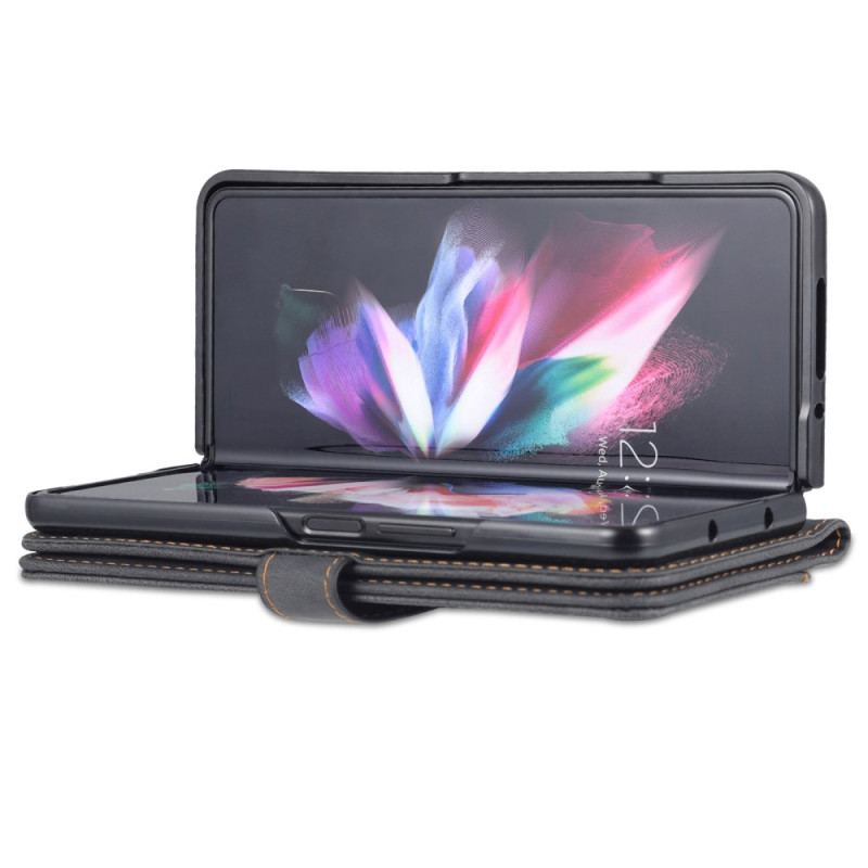 Etui Folio Do Samsung Galaxy Z Fold 5 Efekt Skóry Azns