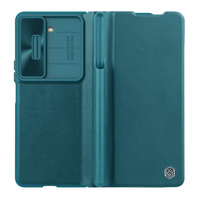 Etui Folio Do Samsung Galaxy Z Fold 5 Imitacja Skóry Nillkin