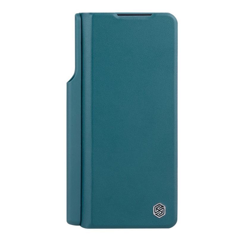 Etui Folio Do Samsung Galaxy Z Fold 5 Imitacja Skóry Nillkin