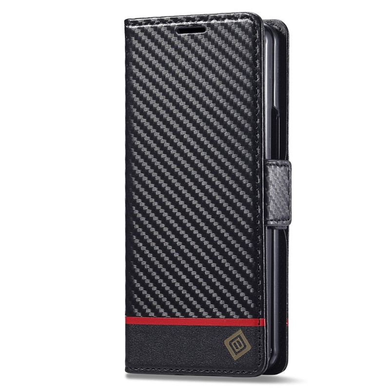 Etui Folio Do Samsung Galaxy Z Fold 5 Włókno Węglowe Lc.imeeke