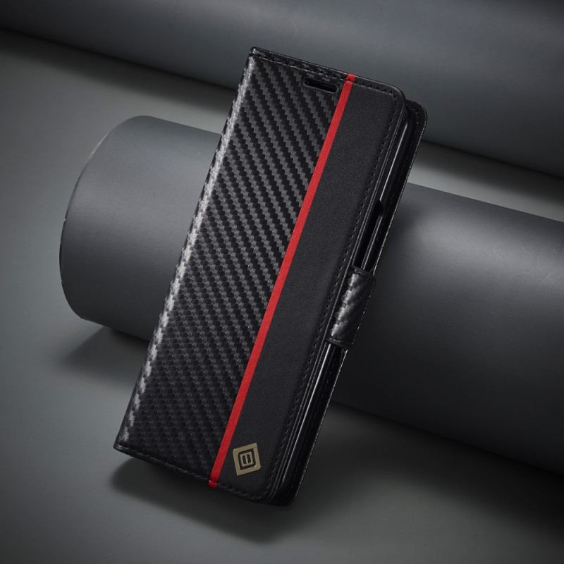 Etui Folio Do Samsung Galaxy Z Fold 5 Włókno Węglowe Lc.imeeke