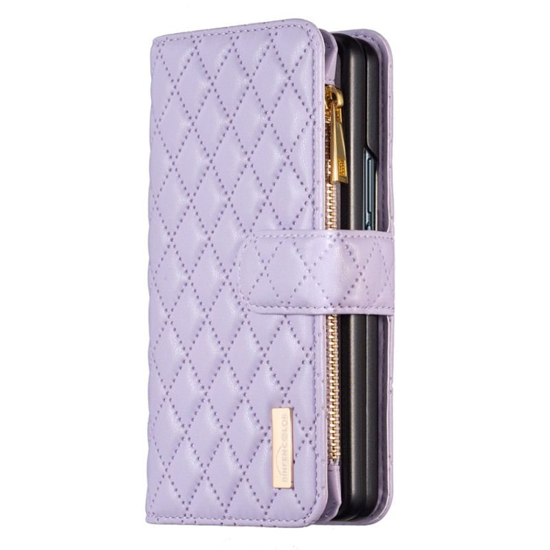 Etui Folio Samsung Galaxy Z Fold 5 Pikowana W Stylu Binfen Color Style Etui Ochronne