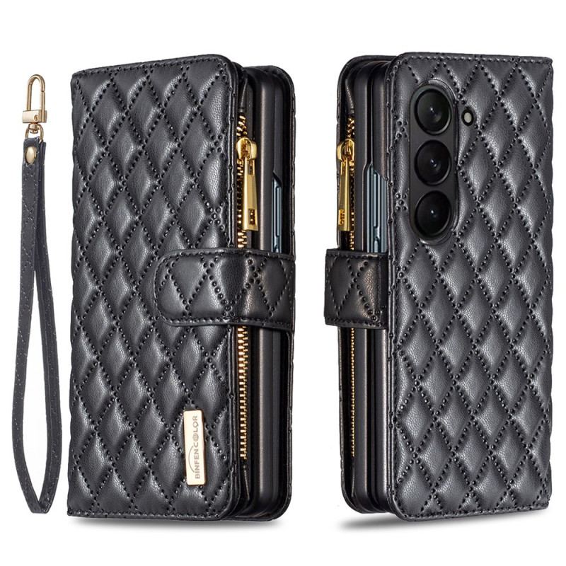 Etui Folio Samsung Galaxy Z Fold 5 Pikowana W Stylu Binfen Color Style Etui Ochronne