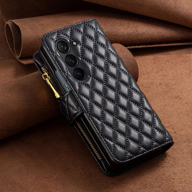 Etui Folio Samsung Galaxy Z Fold 5 Pikowana W Stylu Binfen Color Style Etui Ochronne