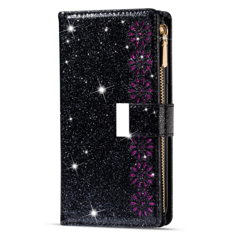 Etui Folio Samsung Galaxy Z Fold 5 Portfel Z Cekinami Etui Ochronne