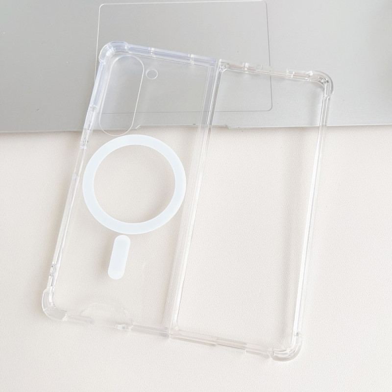 Etui Samsung Galaxy Z Fold 5 Kompatybilny Z Przezroczystym Magsafe