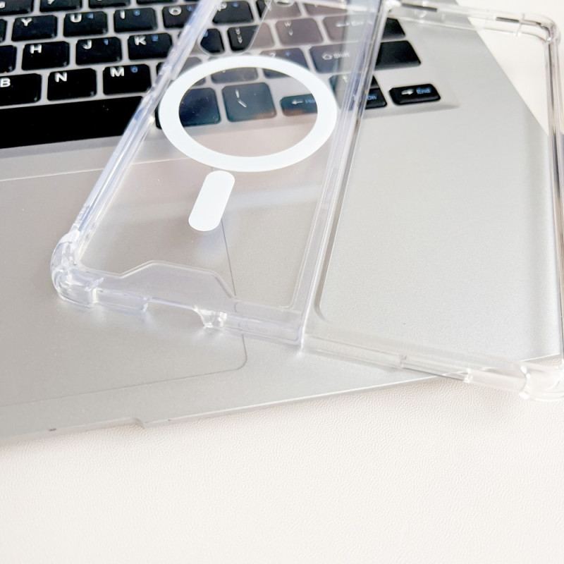 Etui Samsung Galaxy Z Fold 5 Kompatybilny Z Przezroczystym Magsafe