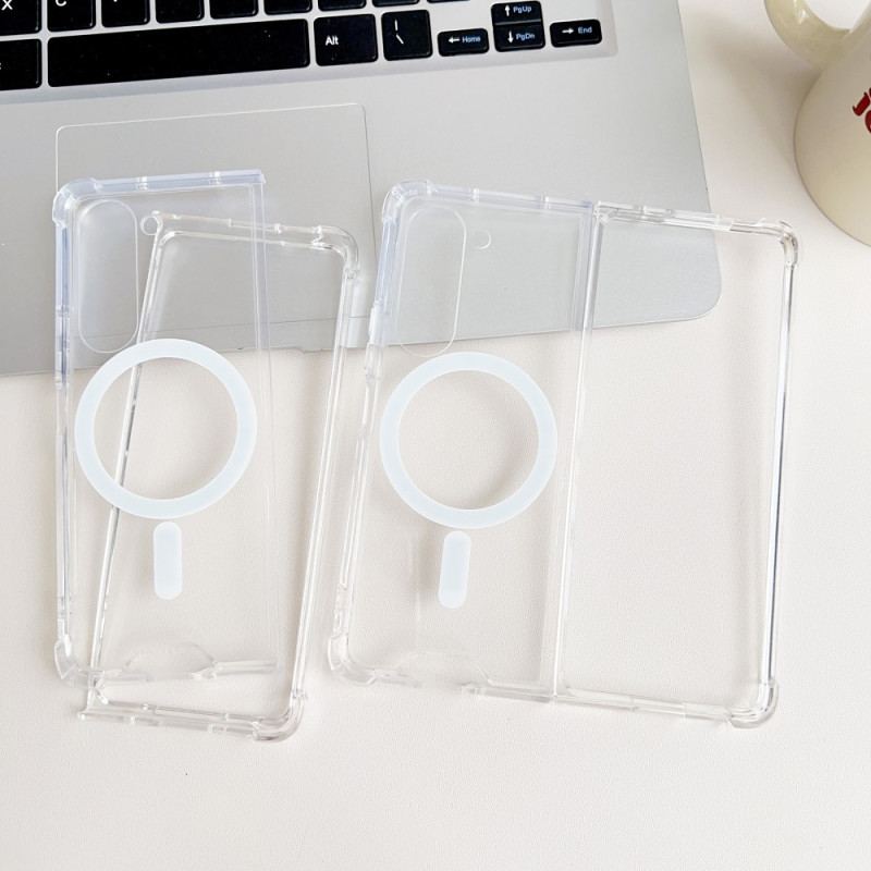 Etui Samsung Galaxy Z Fold 5 Kompatybilny Z Przezroczystym Magsafe