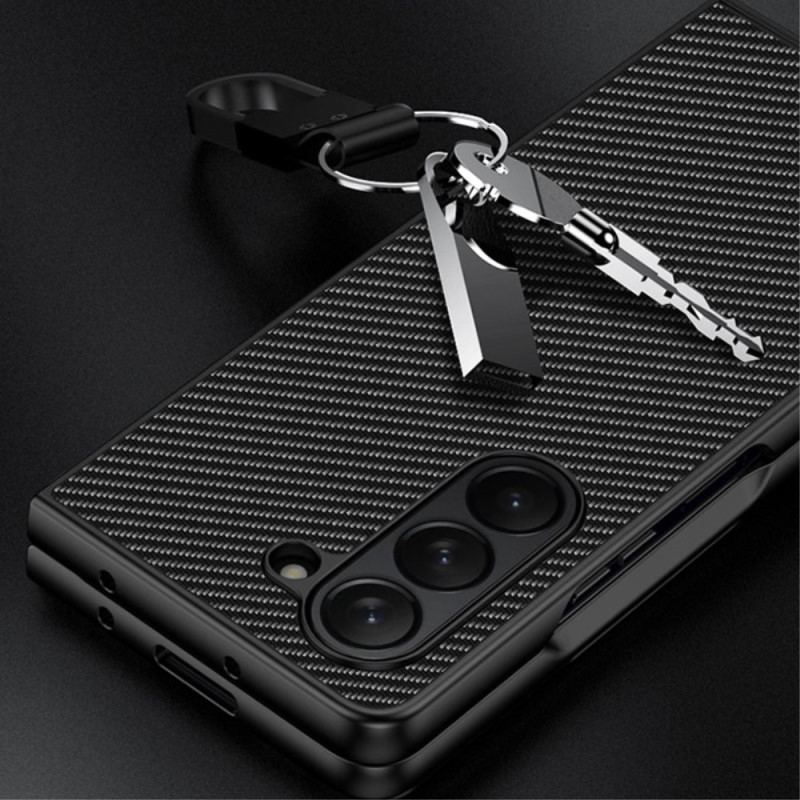 Etui Samsung Galaxy Z Fold 5 Linia Z Włókna Węglowego I Mikrofibry Etui Ochronne