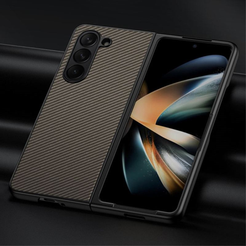 Etui Samsung Galaxy Z Fold 5 Linia Z Włókna Węglowego I Mikrofibry Etui Ochronne