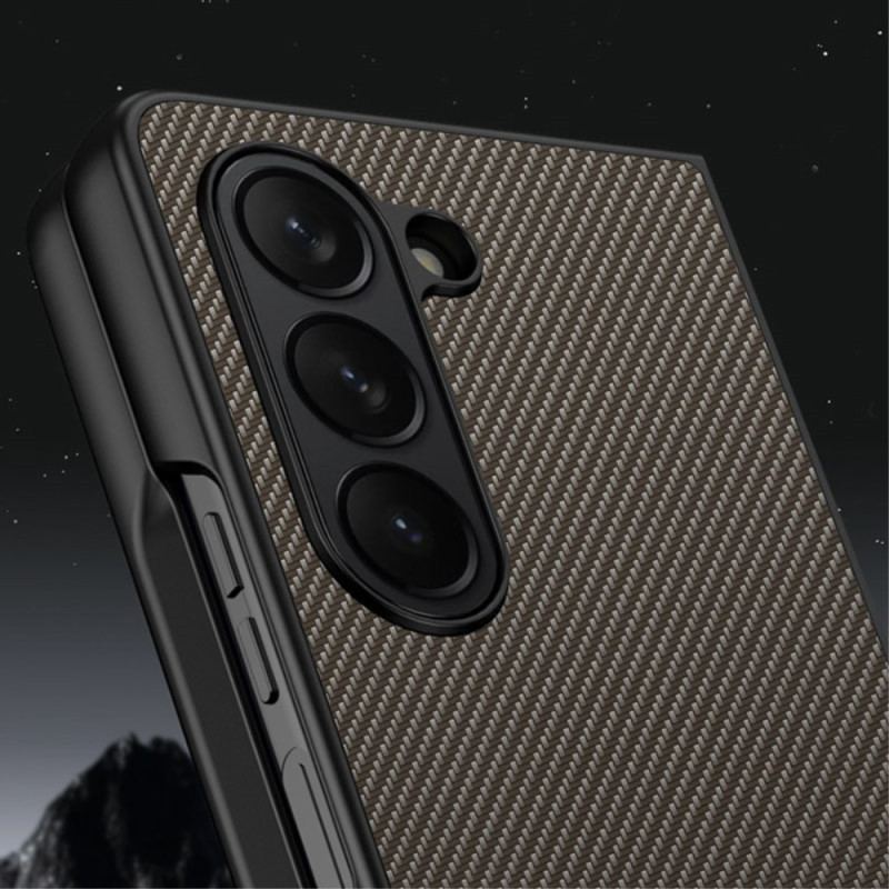 Etui Samsung Galaxy Z Fold 5 Linia Z Włókna Węglowego I Mikrofibry Etui Ochronne