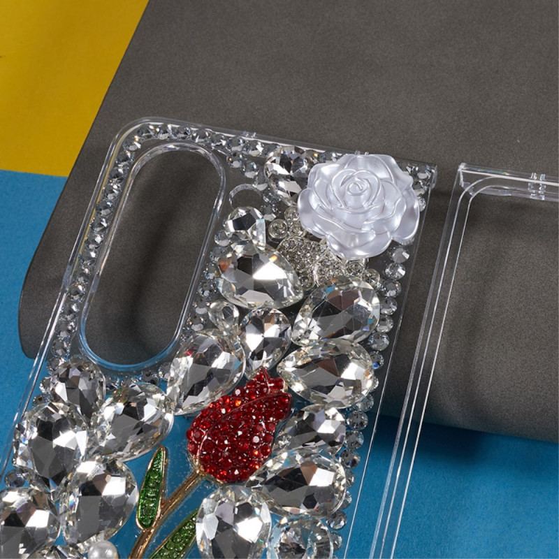 Etui Samsung Galaxy Z Fold 5 Różowe Amulety Etui Ochronne