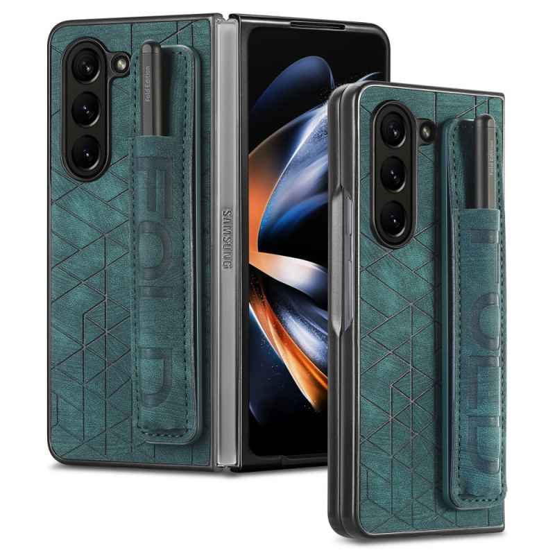 Etui Samsung Galaxy Z Fold 5 Uchwyt Na Rysik Z Paskiem Etui Ochronne