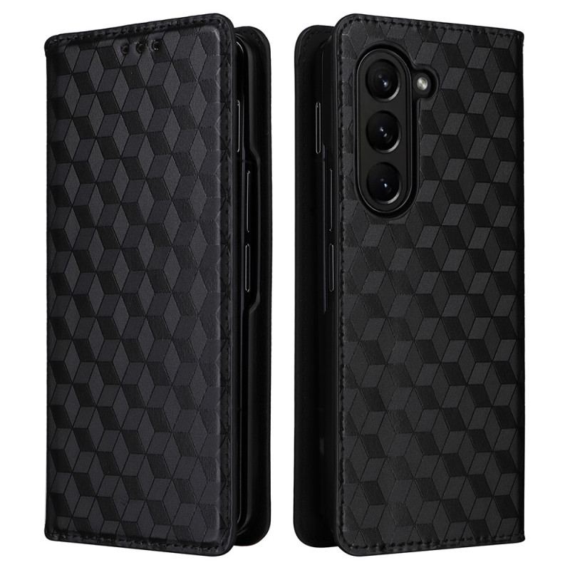 Flip Kotelot Samsung Galaxy Z Fold 5 Wzór 3d Etui Ochronne