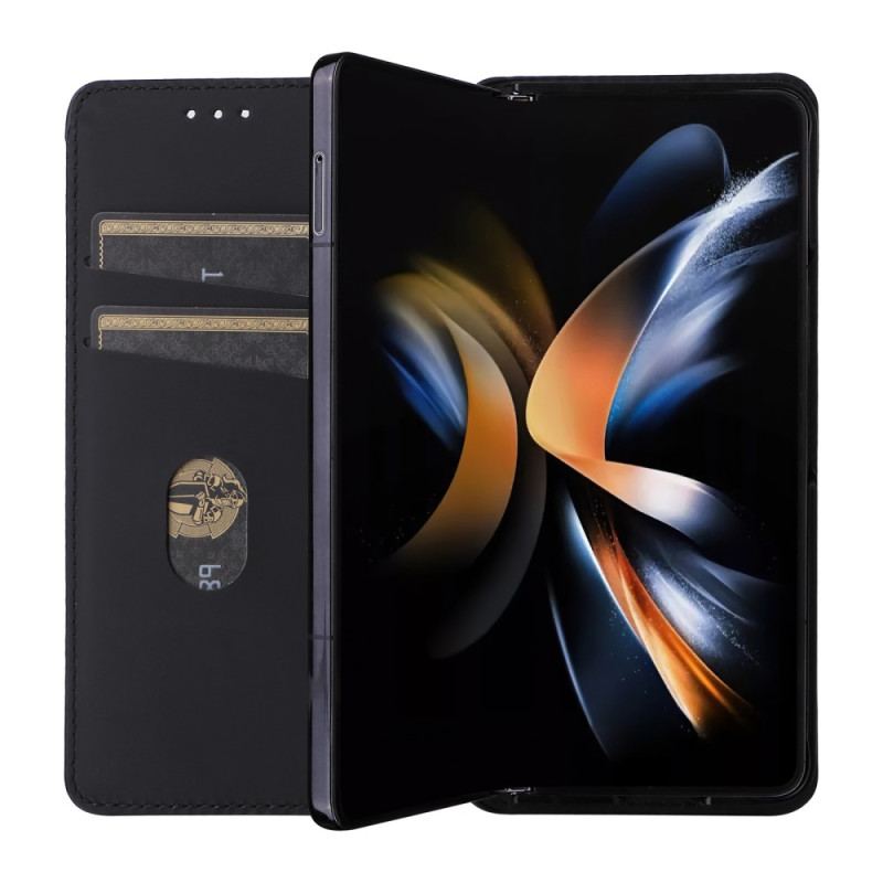 Flip Kotelot Samsung Galaxy Z Fold 5 Wzór 3d Etui Ochronne