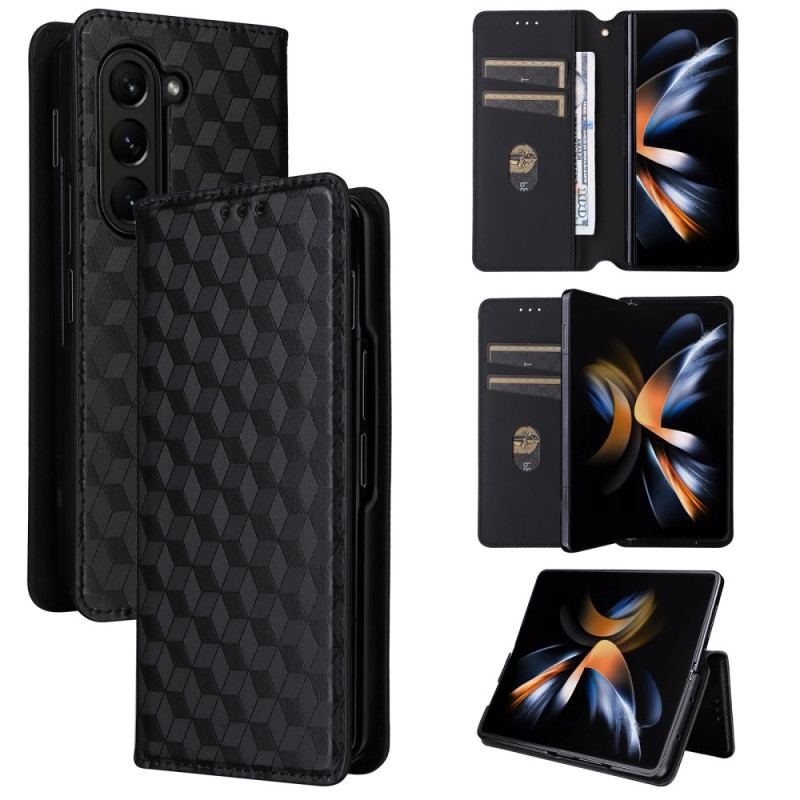 Flip Kotelot Samsung Galaxy Z Fold 5 Wzór 3d Etui Ochronne