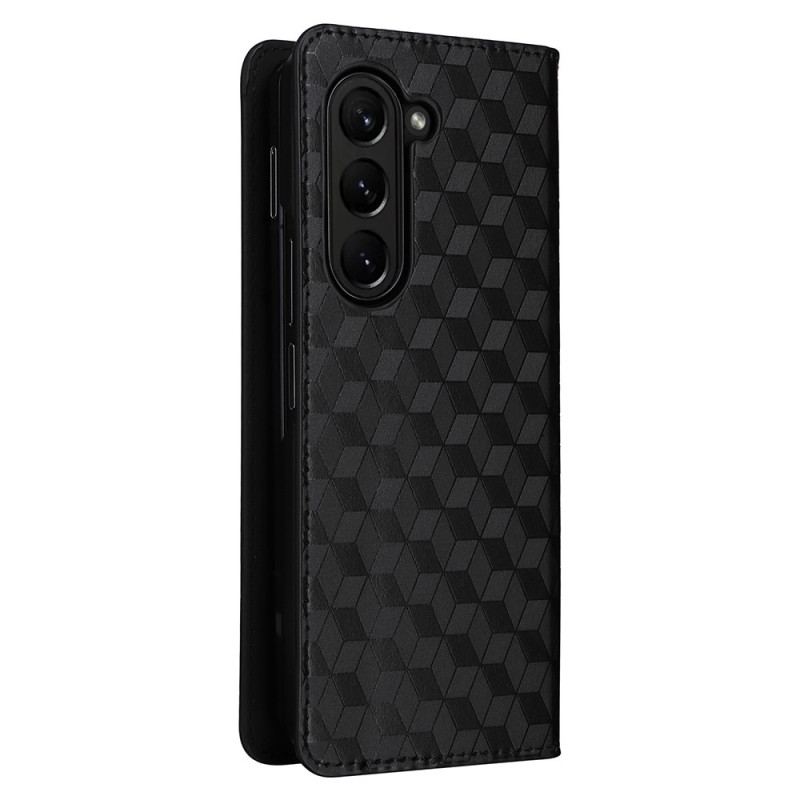 Flip Kotelot Samsung Galaxy Z Fold 5 Wzór 3d Etui Ochronne