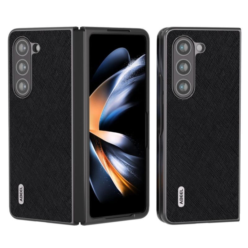 Futerały Samsung Galaxy Z Fold 5 Etui Na Telefon Prawdziwa Tkana Skóra Abeel