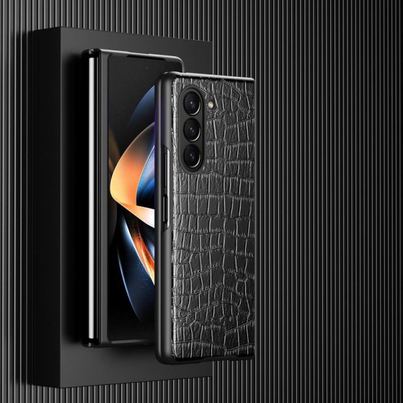 Futerały Samsung Galaxy Z Fold 5 Etui Na Telefon Styl Skóry Krokodyla