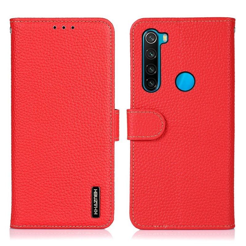 Etui Folio do Xiaomi Redmi Note 8 2021 Khazneh Skóra Ziarnista