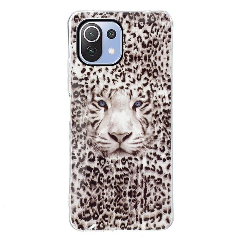 Etui do Xiaomi Mi 11 Lite 5G NE / Mi 11 Lite / Mi 11 Lite 5G Luminous Śnieżna Pantera