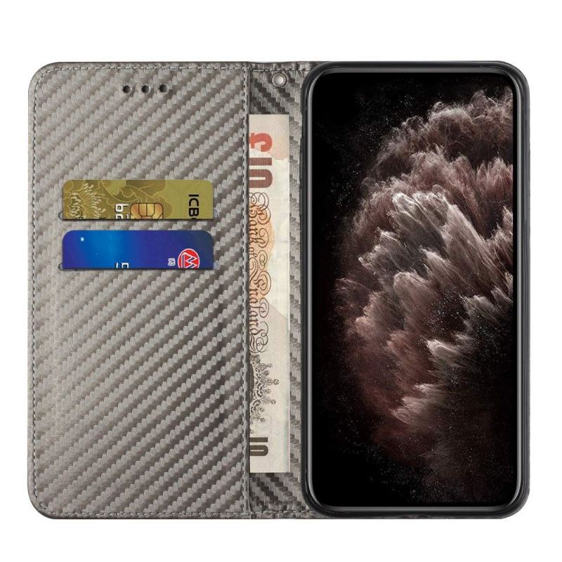Etui Folio do Xiaomi Mi 11 Lite 5G NE / Mi 11 Lite / Mi 11 Lite 5G Obrzeża Włókno Węglowe