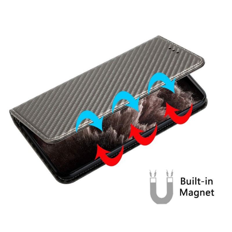 Etui Folio do Xiaomi Mi 11 Lite 5G NE / Mi 11 Lite / Mi 11 Lite 5G Obrzeża Włókno Węglowe