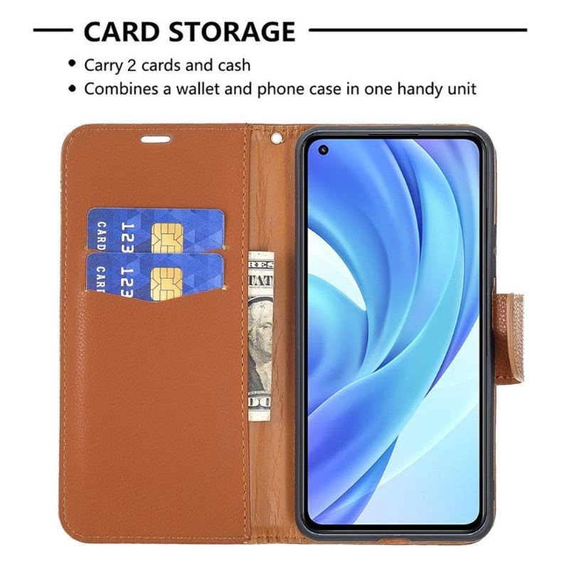 Etui Na Telefon Pokrowce do Xiaomi Mi 11 Lite 5G NE / Mi 11 Lite / Mi 11 Lite 5G Biznes Marta Ziarnista Sztuczna Skóra