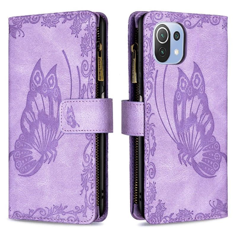 Etui Na Telefon Pokrowce do Xiaomi Mi 11 Lite 5G NE / Mi 11 Lite / Mi 11 Lite 5G Biznes Portfel Latający Motyl
