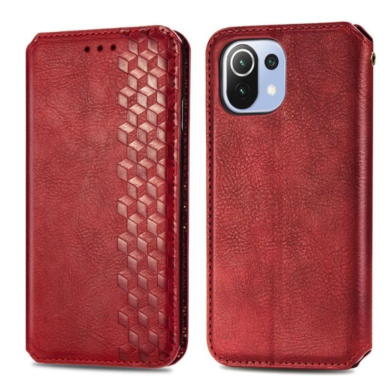 Skórzany Futerał do Xiaomi Mi 11 Lite 5G NE / Mi 11 Lite / Mi 11 Lite 5G Anti-fall Kub Design Posiadacz Karty