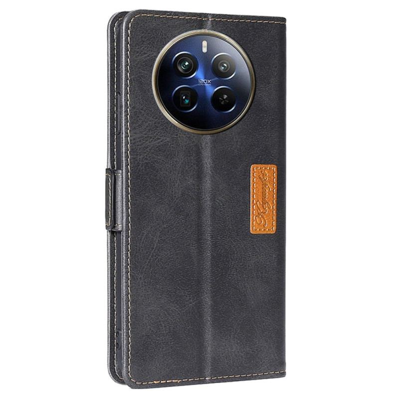Etui Folio Realme 12 Pro / 12 Pro Plus Dwukolorowe Podwójne Zapięcie Etui Ochronne