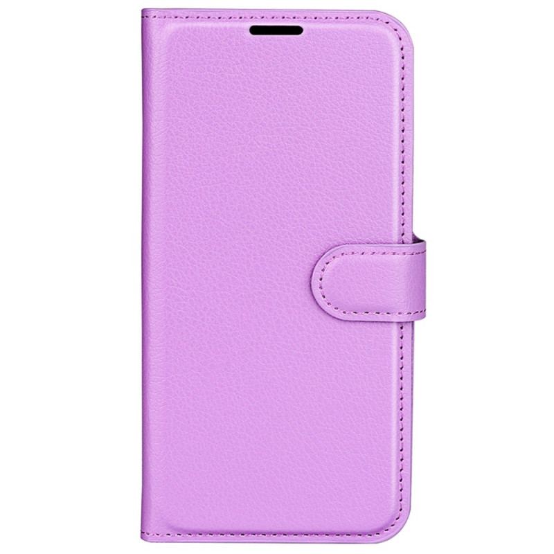 Etui Folio Huawei Pura 70 Klasyczna Sztuczna Skóra Litchi