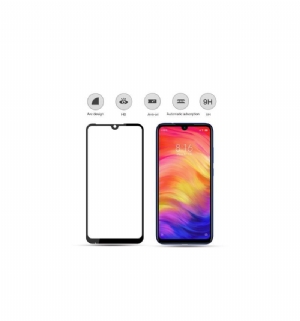 Xiaomi Redmi Note 7 - Pełnowymiarowe Zabezpieczenie Ekranu Ze Szkła Hartowanego - Czarne