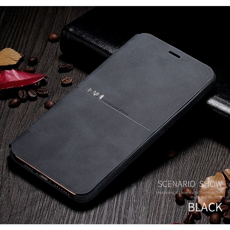 Skórzany Futerał do iPhone 11 Pro Max Anti-fall X-level Styl Skórzany