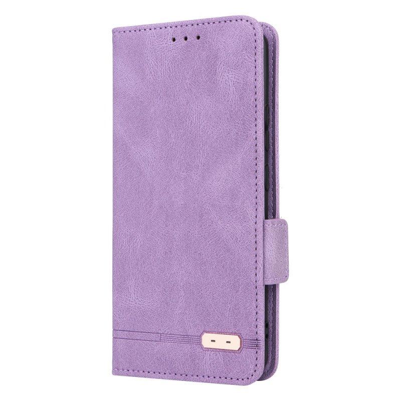 Etui Na Telefon do Moto G73 5G Etui Folio Rzemienna Tekstura