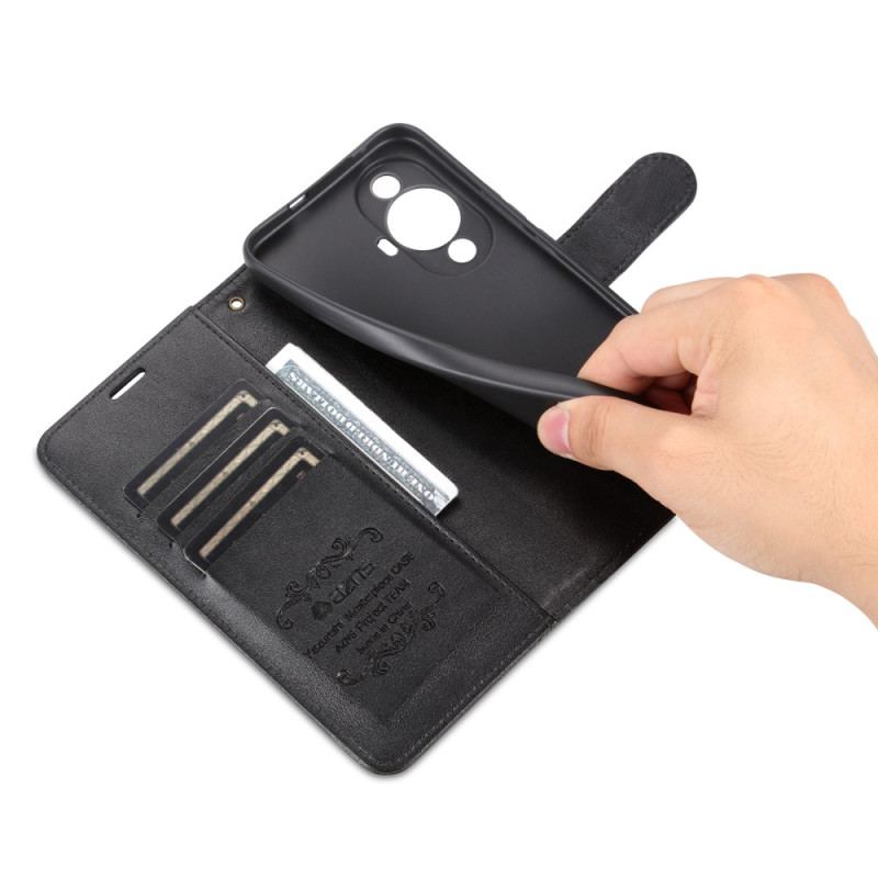 Etui Folio Huawei Nova 11 Pro Efekt Skóry Azns