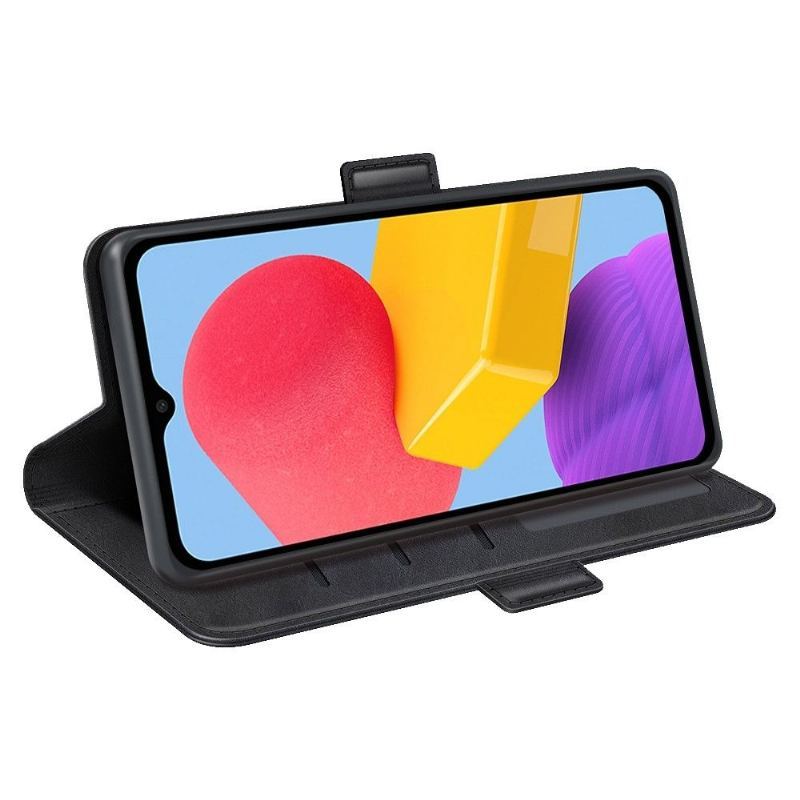 Etui do Samsung Galaxy M13 Portfel Matowy Pokrowiec Ze Sztucznej Skóry
