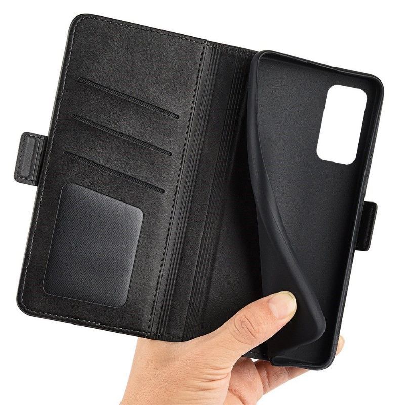 Etui do Samsung Galaxy M13 Portfel Matowy Pokrowiec Ze Sztucznej Skóry