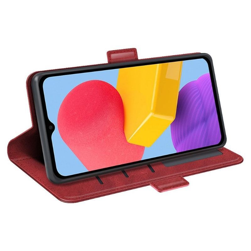 Etui do Samsung Galaxy M13 Portfel Matowy Pokrowiec Ze Sztucznej Skóry