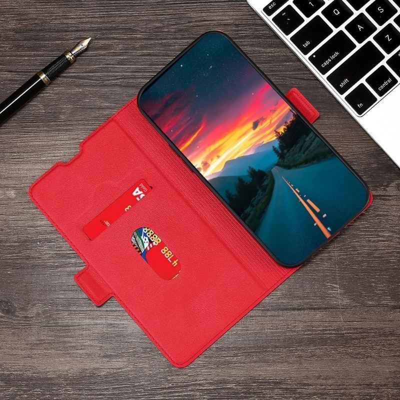 Etui Folio do Samsung Galaxy M13 Faux Leather Minimalistyczny Biznes