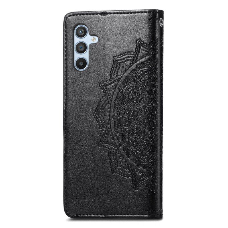 Skórzany Futerał do Samsung Galaxy A54 5G Barokowo-mandala