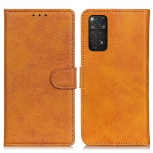Etui Folio do Xiaomi Redmi Note 11 / 11S Retro Matowy Efekt Skóry