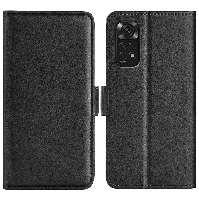 Etui Folio do Xiaomi Redmi Note 11 / 11S Skórzany Futerał Podwójna Klapa
