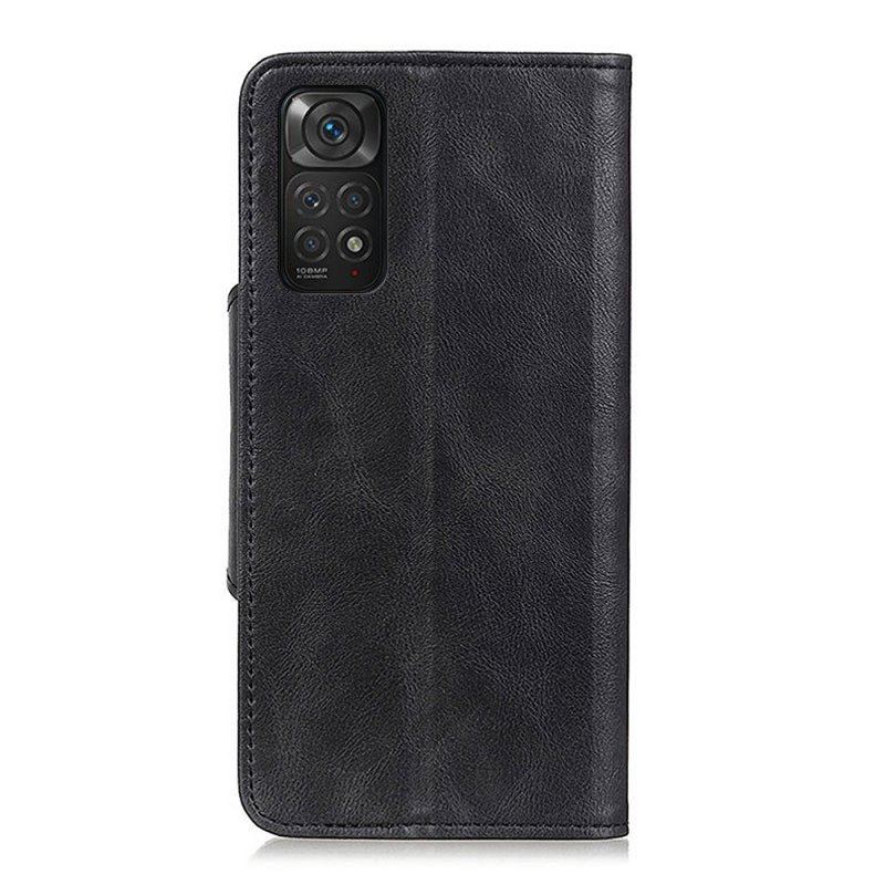 Obudowa Etui Na Telefon do Xiaomi Redmi Note 11 / 11S Guzik Ze Sztucznej Skóry