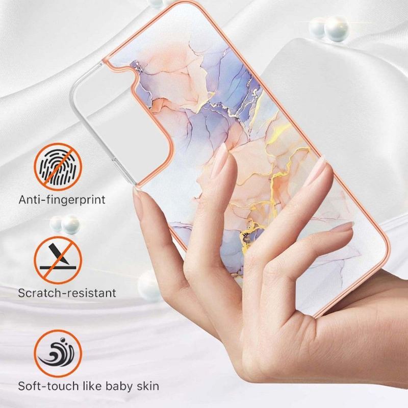 Etui do Samsung Galaxy S22 Plus 5G Biznes Kolorowy Marmur