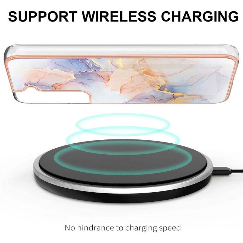 Etui do Samsung Galaxy S22 Plus 5G Biznes Kolorowy Marmur
