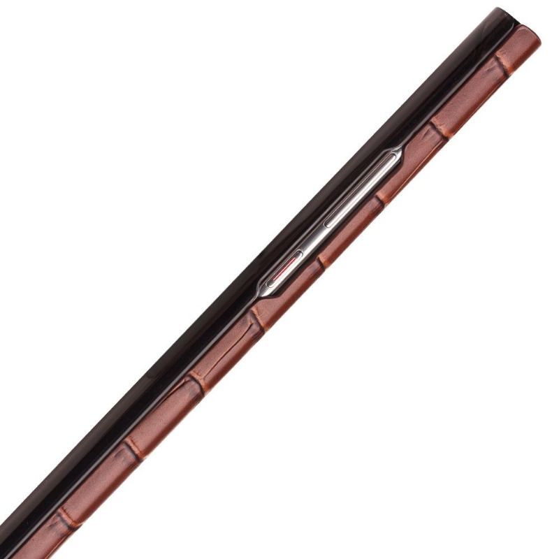 Etui Folio do Huawei P50 Pro Skórzany Futerał Croco Effect Skórzane Okno