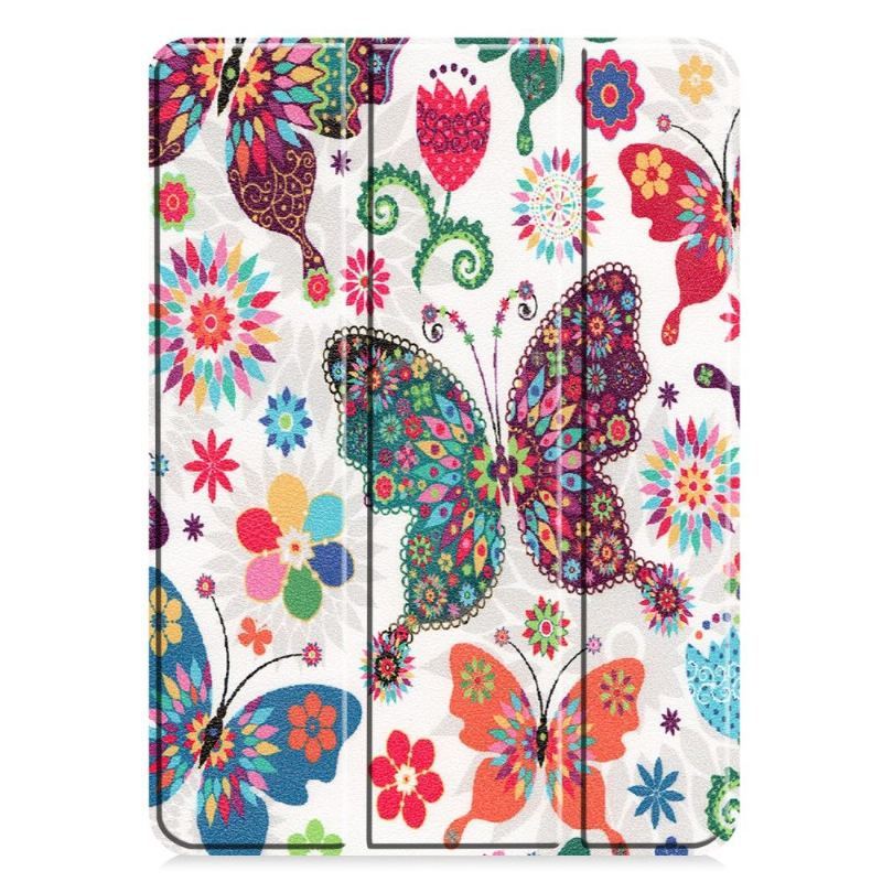 Cover iPad Pro 11 (2020) Inteligentne Motyle I Kwiaty