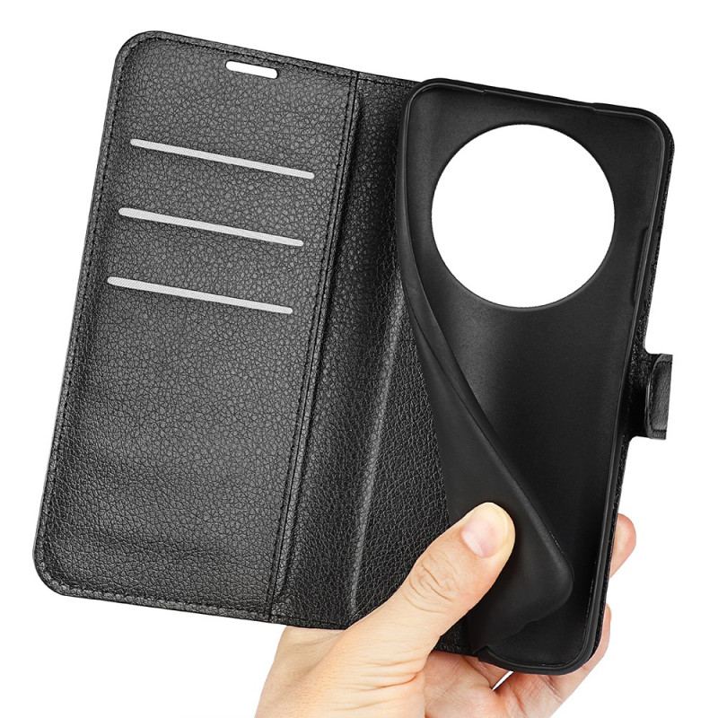 Etui Folio Poco C61 Klasyczna Sztuczna Skóra Litchi